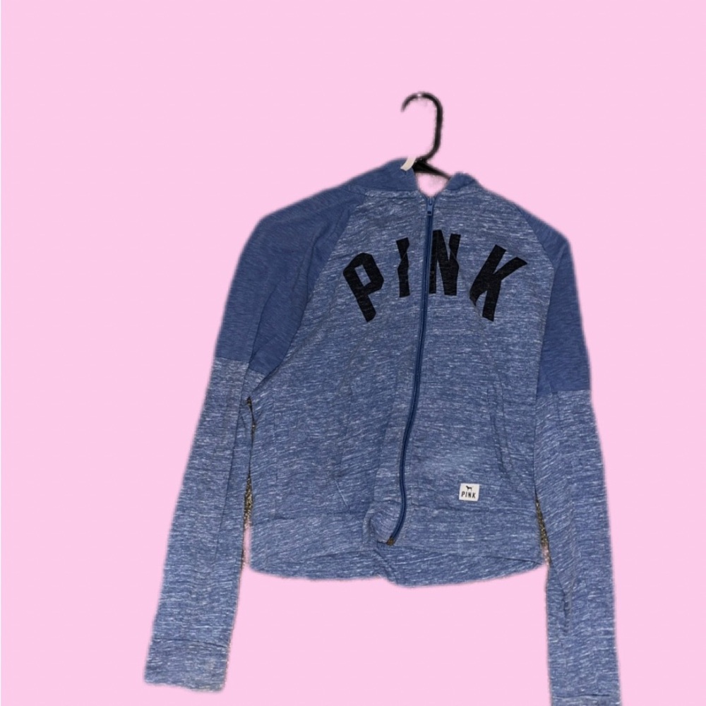 Blue PINK  Victoria secret Hoodie